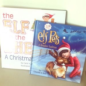 2 Books Elf on the shelf & elf pets